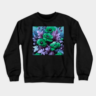 Poppy Flower Crewneck Sweatshirt